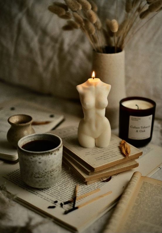 Decorative Woman Torso Candle