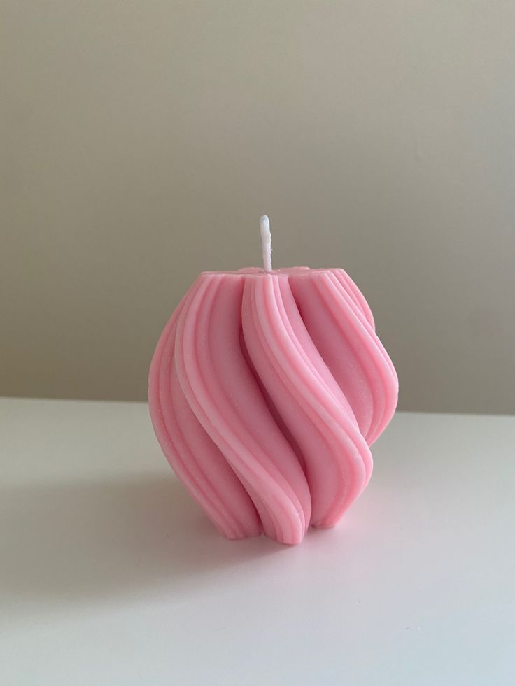 Decorative Slim Swirl Candle